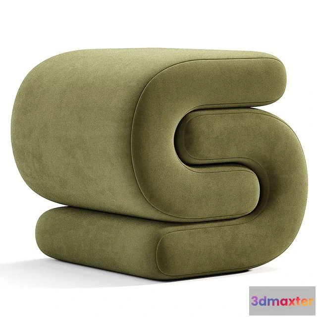 1549075 - Jaszlyn Upholstered Ottoman 3D Max