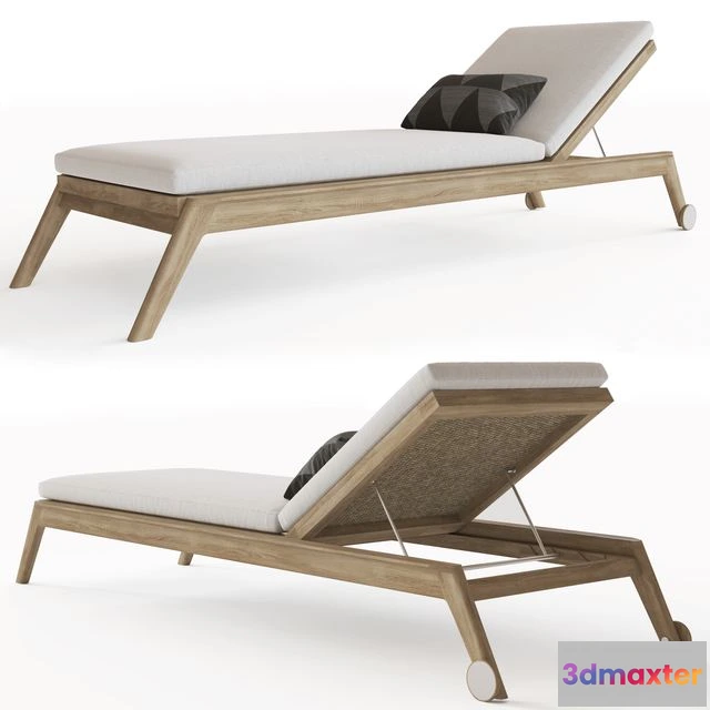 1551897 - MALTA TEAK CHAISE 3D Max