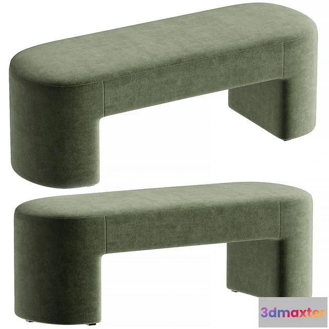 1553233 - Elena Velvet Bench 3D Max