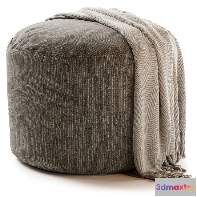 1554991 - ANYWHERE IVORY POUF 3D Max