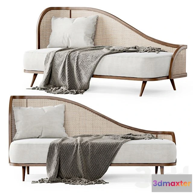 1558567 - Garden daybed WM Rattan bench 3D Max