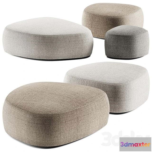 1559415 - Flou PIERRE Garden Poufs 3D Max