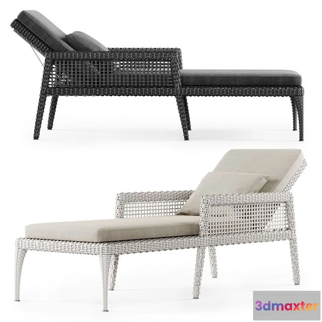 1559763 - Rattan chaise lounge DR50 3D Max