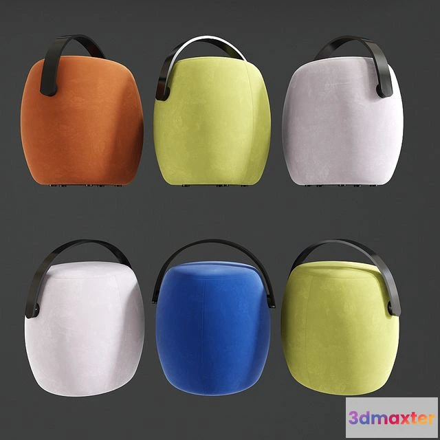 1560691 - Modern poufs 3D Max