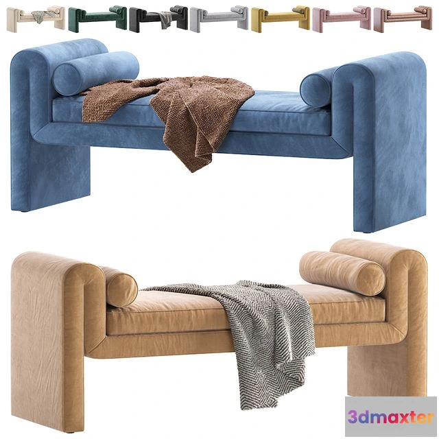 1566670 - Mitchell Accent Bench By Burke Decor 3D Max