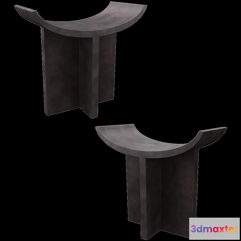 1625950 - 101 Copenhagen - Stool - Coffee Brutus 3D Max