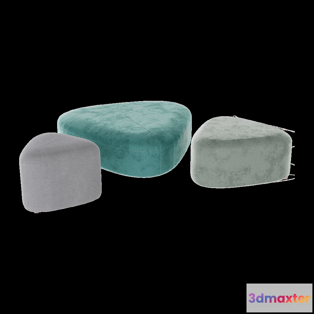 1625970 - 4Corners - Pouf Stone 3D Max