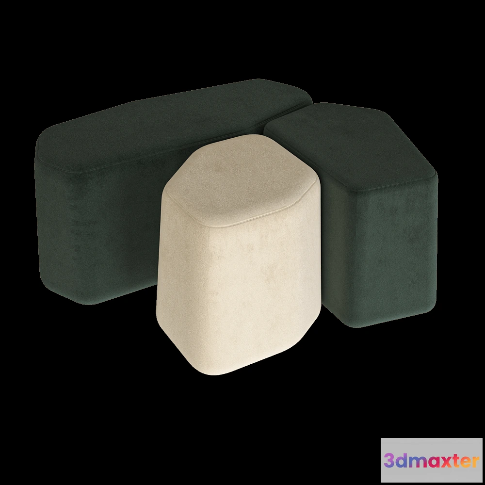 1626080 - BAXTER - Pouf Beki 3D Max