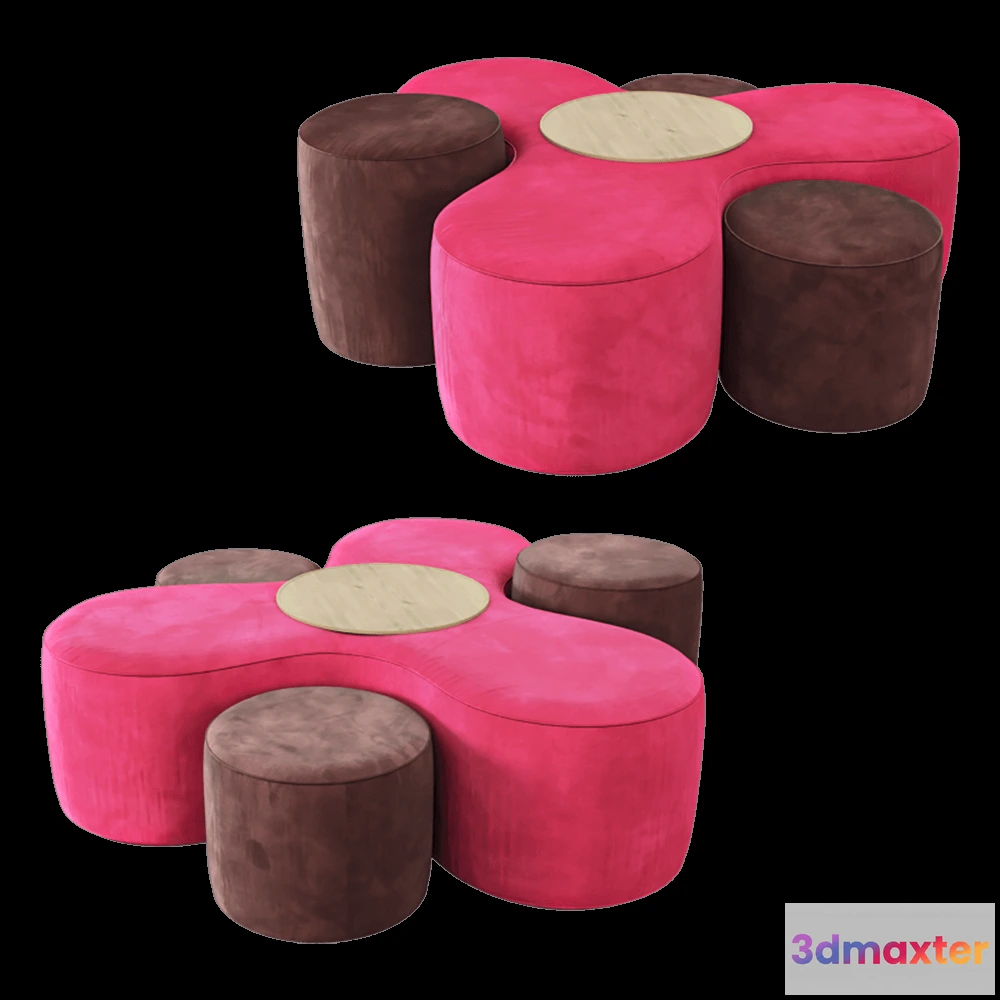 1626200 - Comodo - Pouf Hilandero 3D Max