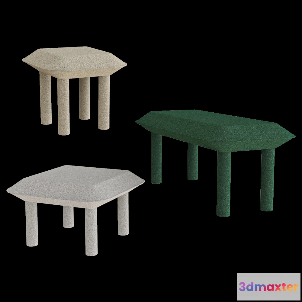 1626320 - DIZA Collective  - Pouf TOTO 3D Max