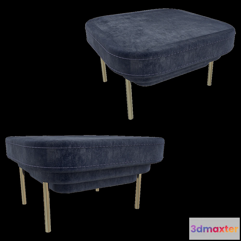 1626342 - ENOstudio - Pouf Ottoman Velvet 3D Max