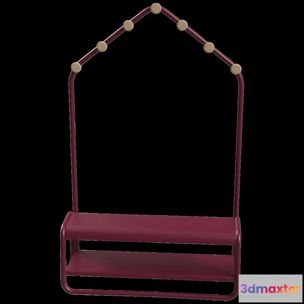 1626384 - Fermob - Bench Cloakroom Funambule 3D Max