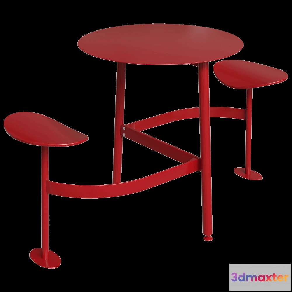 1626390 - Fermob - Table for public places Bolder 3D Max