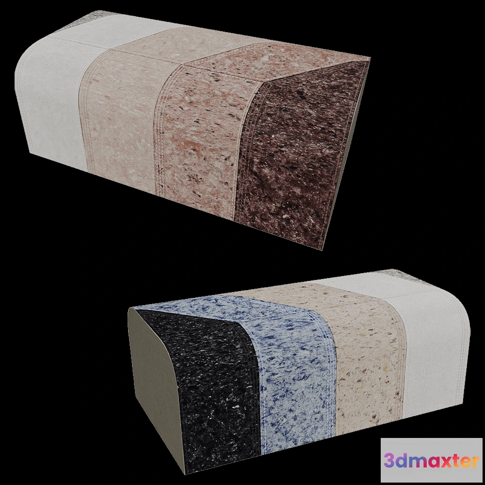 1626434 - Gan Rugs  - Pouf Nuances 3D Max