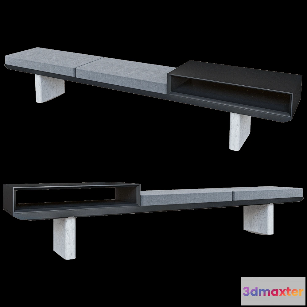 1626556 - Isomi - Bench Assembled 3D Max