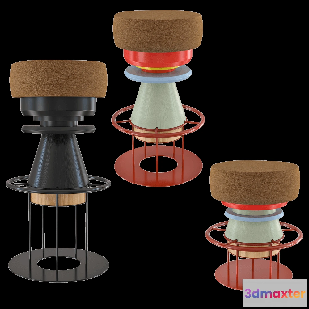 1626594 - La Chance - Stool Tembo 3D Max