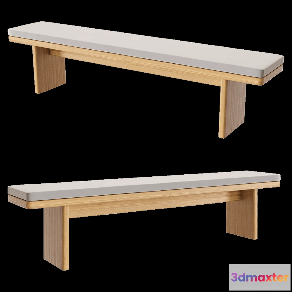 1626626 - lulu’space - Bench Amalfi soft 3D Max