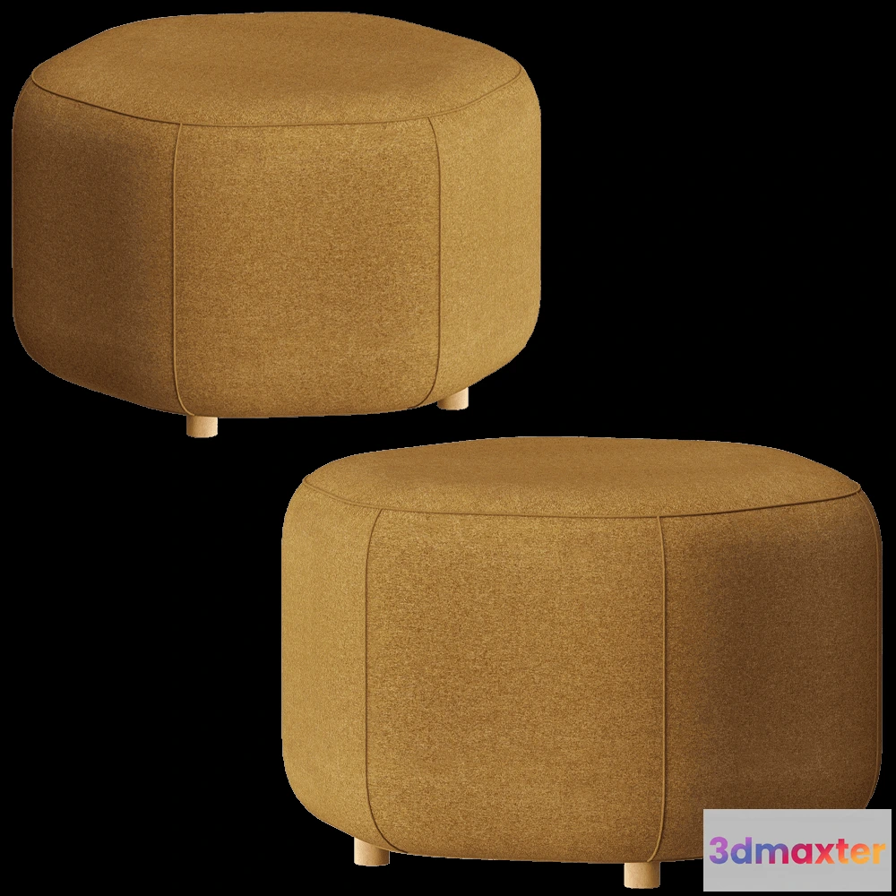 1626682 - MISSANA - Pouf HEX 3D Max
