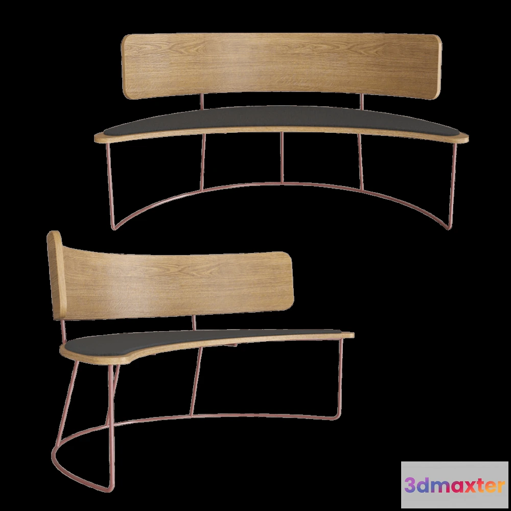1626686 - MISSANA - Bench Boomerang 3D Max