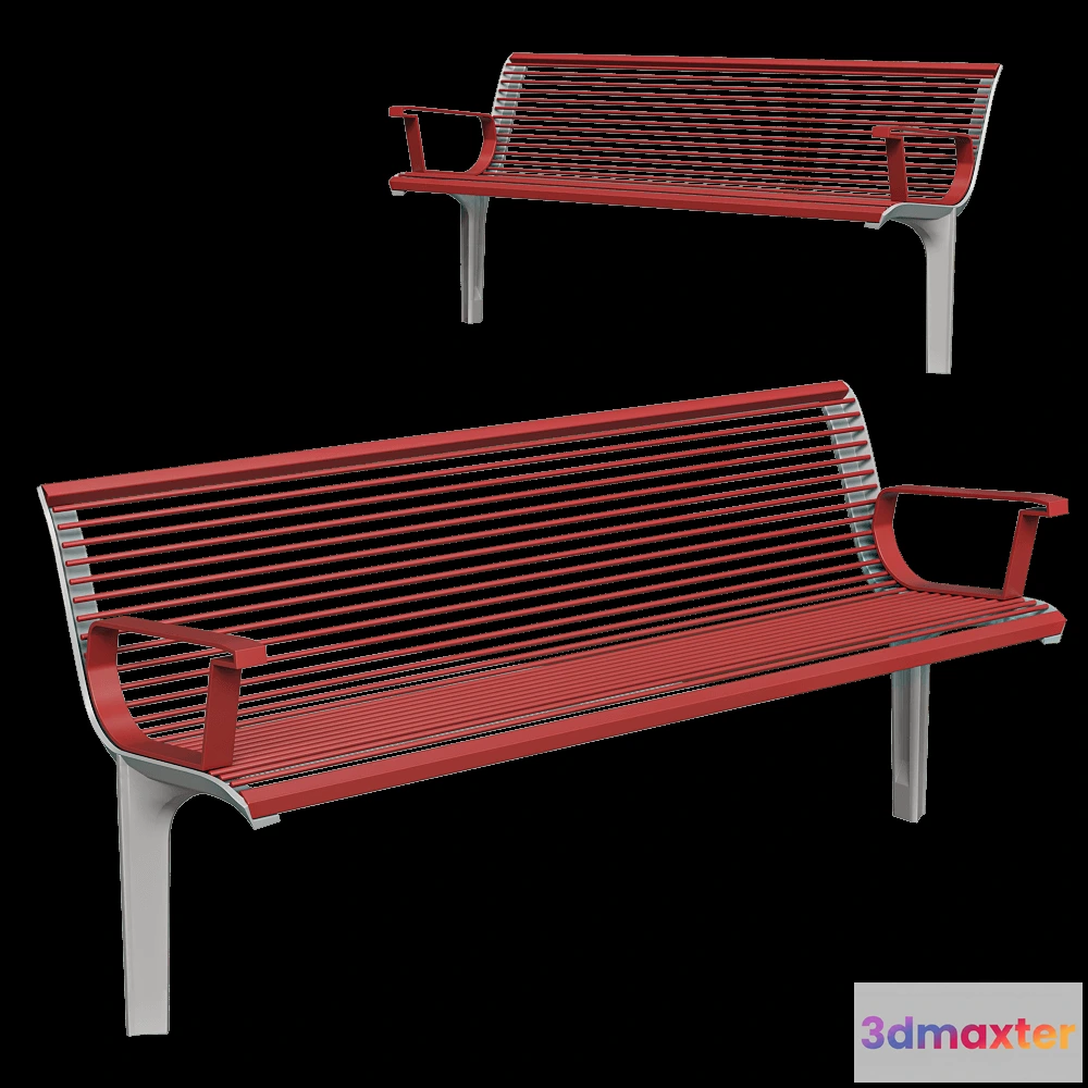 1626708 - mmcité - Bench Emau Solo 3D Max