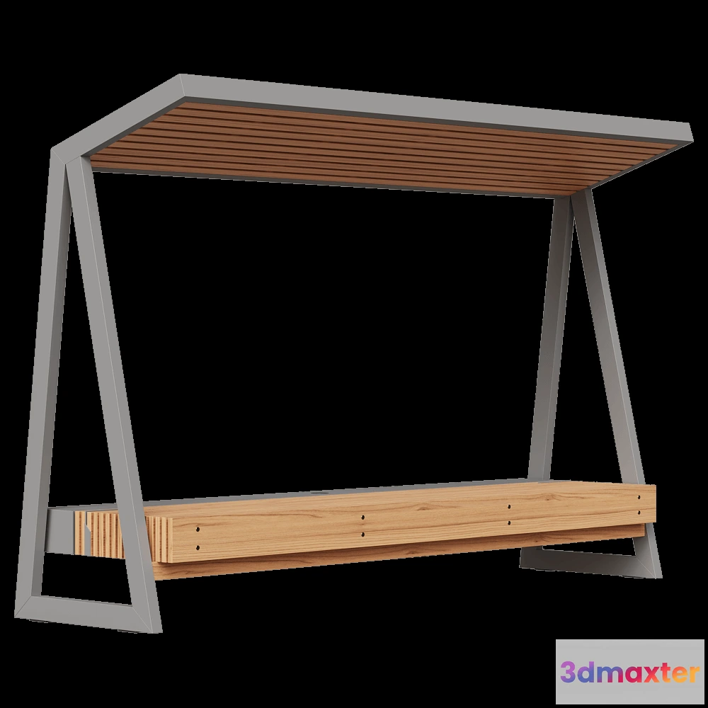 1626710 - mmcité - Bench Solar Powered 3D Max