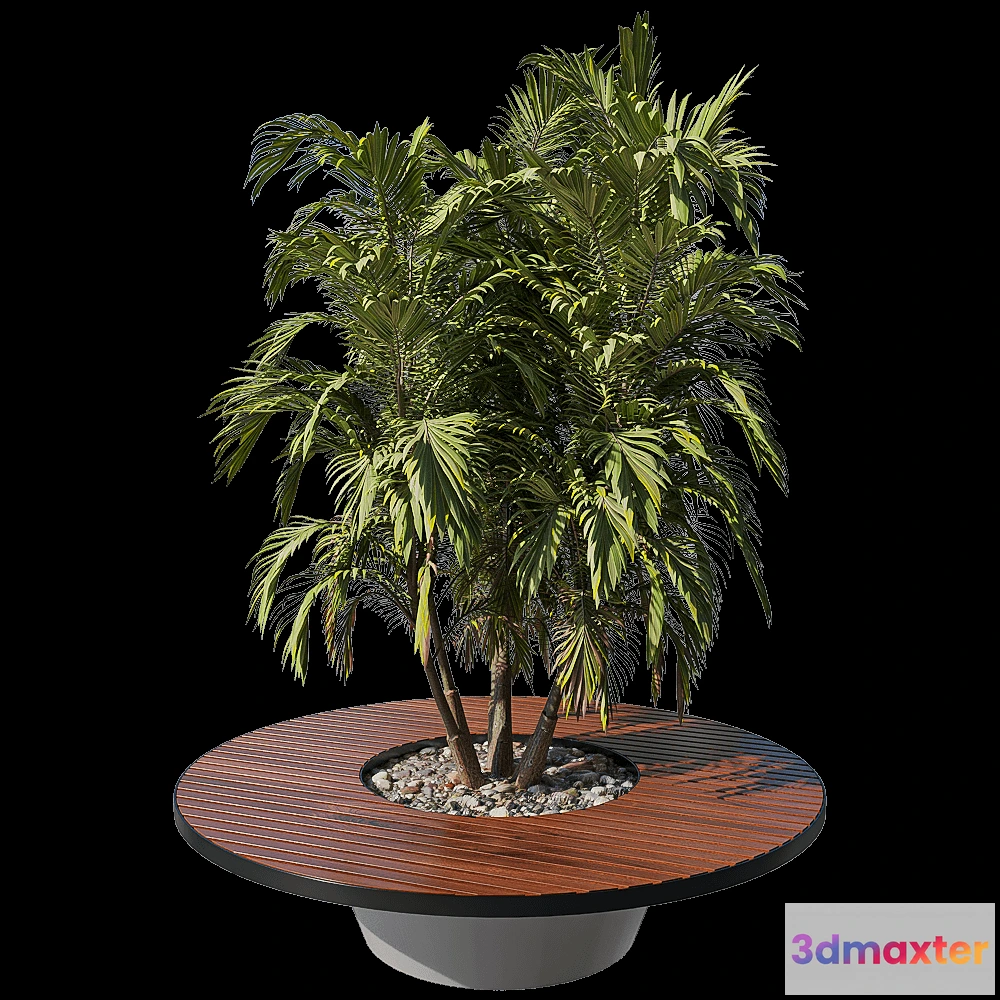 1626720 - mmcité - Seating element with opening for plants CONICS 3D Max