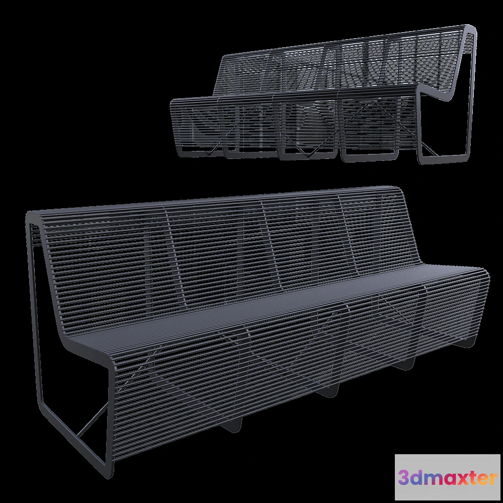 1626748 - mmcité - Bench LIMPIDO 3D Max