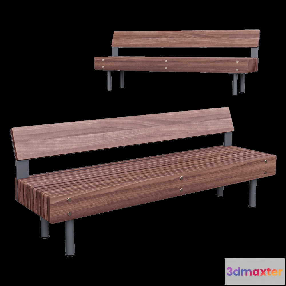 1626750 - mmcité - Bench WOODY 3D Max