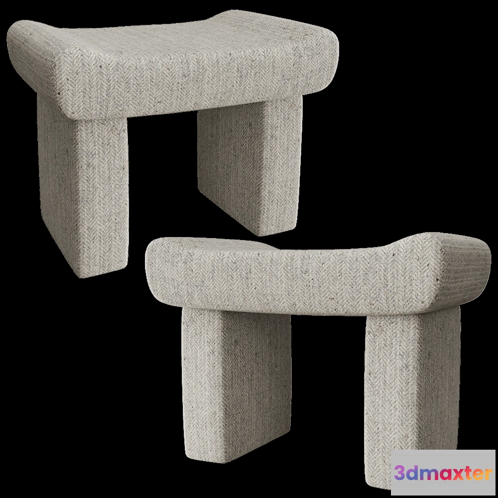 1626774 - Modenature - Stool LAMAR 3D Max