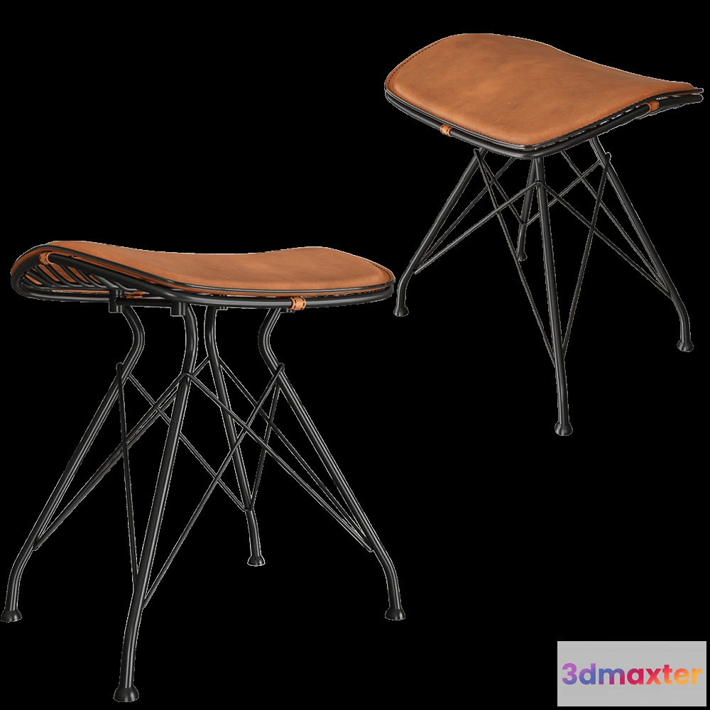 1626840 - Overgaard & Dyrman - Stool Wire 3D Max
