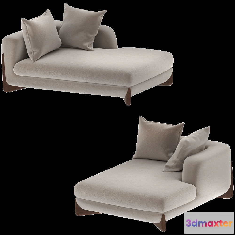 1626870 - Porada - Modular sofa SOFTBAY CHAISE LONGUE 3D Max