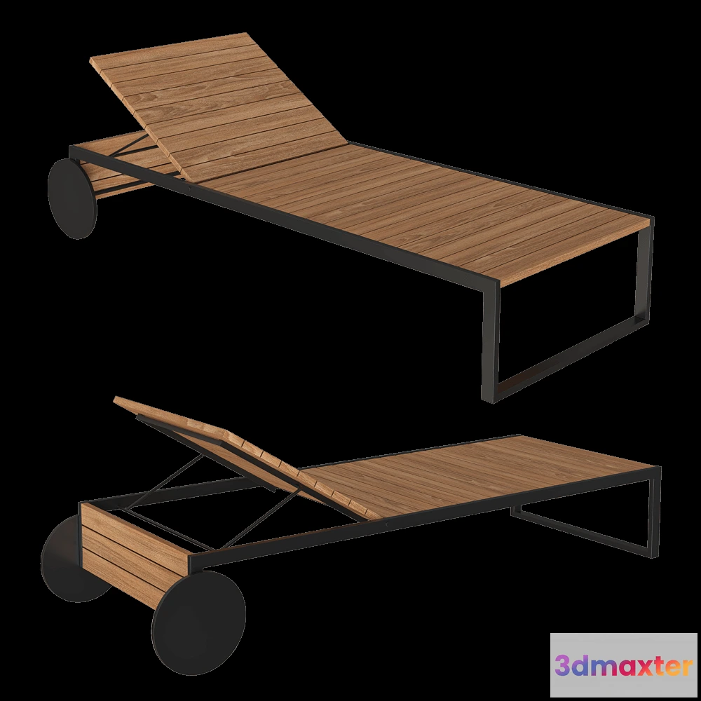 1626900 - Röshults - Lounger Garden 3D Max