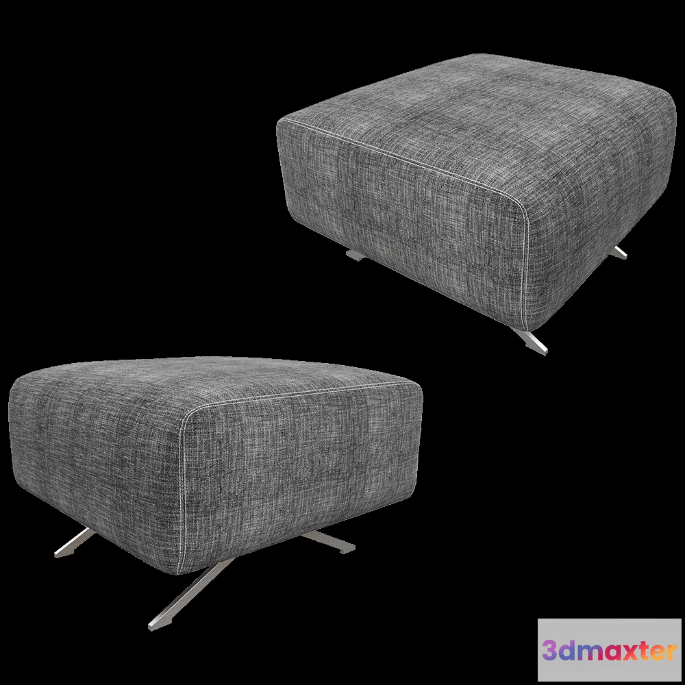 1626930 - SCAPPINI HOME  - Pouf PRIZE 3D Max