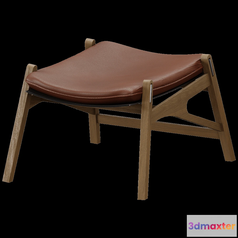 1627036 - Stolab - Stool Link Foot Oak 3D Max