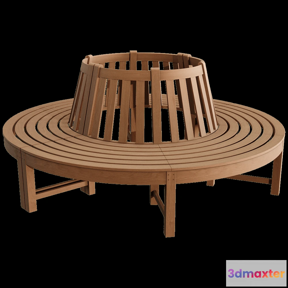 1627094 - Traditional Teak - Treebench Beatrice 3D Max