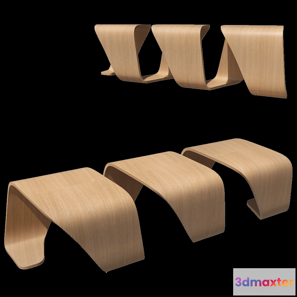 1627102 - True design - Modular bench Dna 3D Max