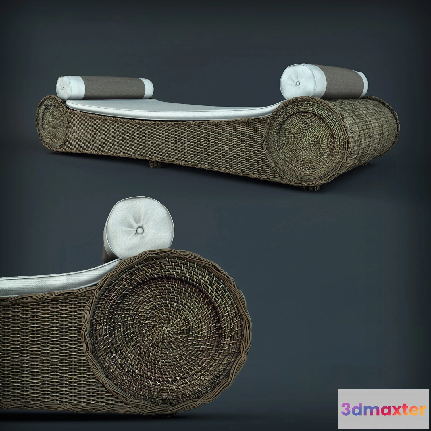 1627250 - furniture - RATTAN seat 9 3D Max