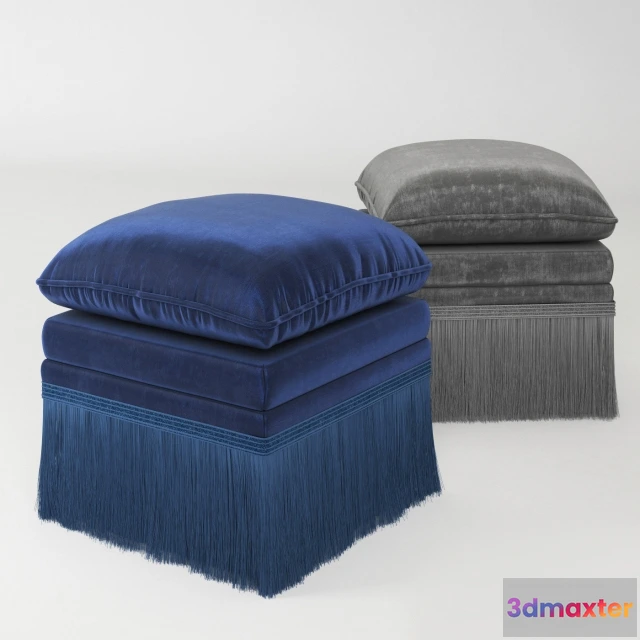 1627412 - furniture - Eichholtz 110075 Stool Rochas 3D Max