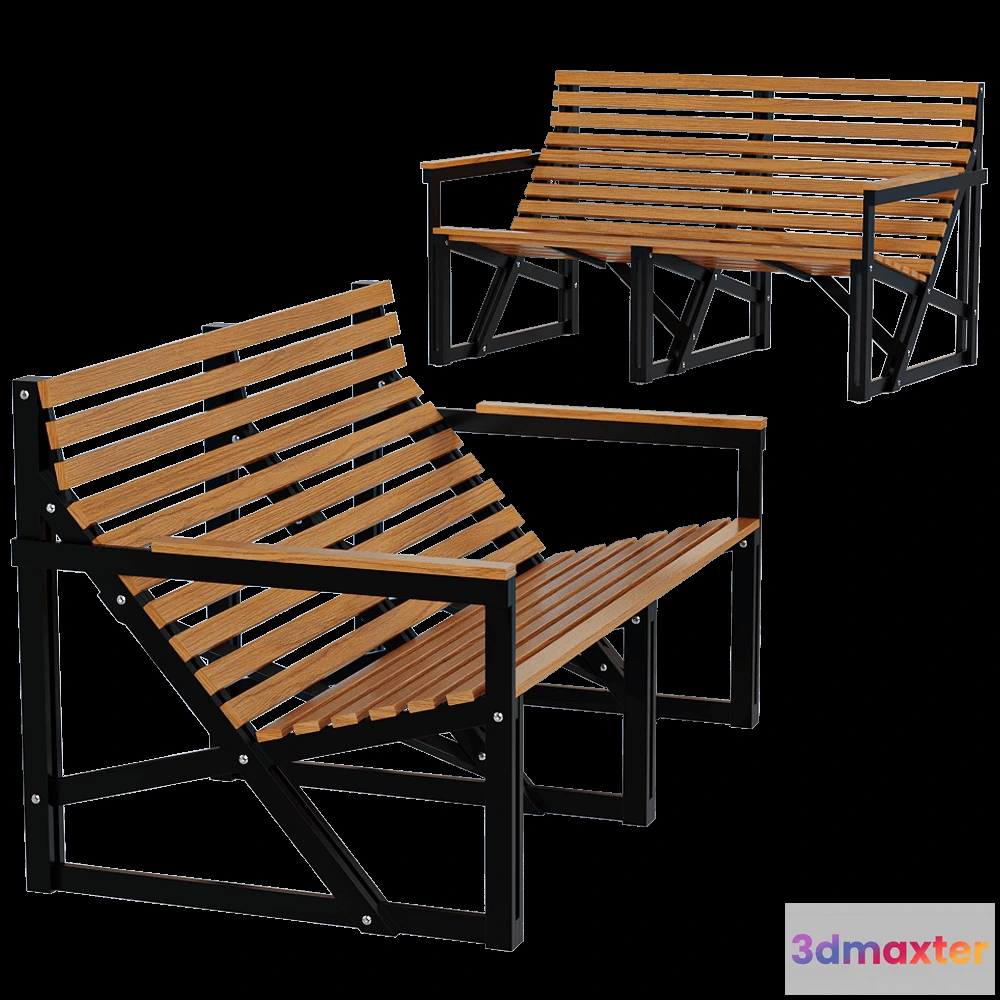 1627764 - Weltevree - Bench Patio 3D Max