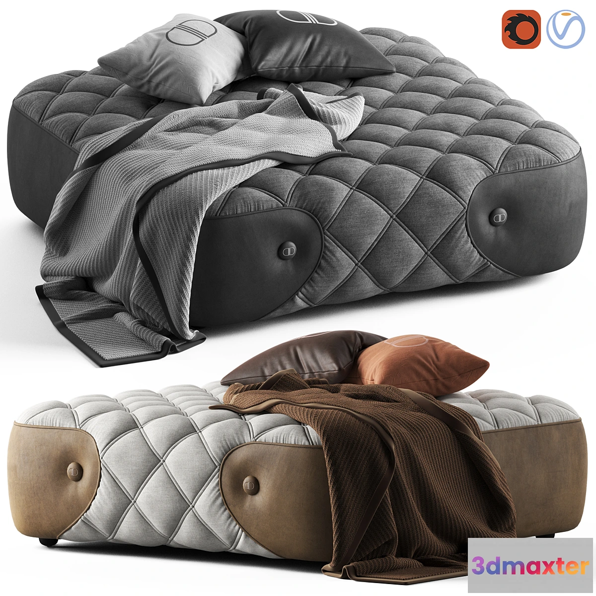 557235 - Daytona wimbeledon pouffe