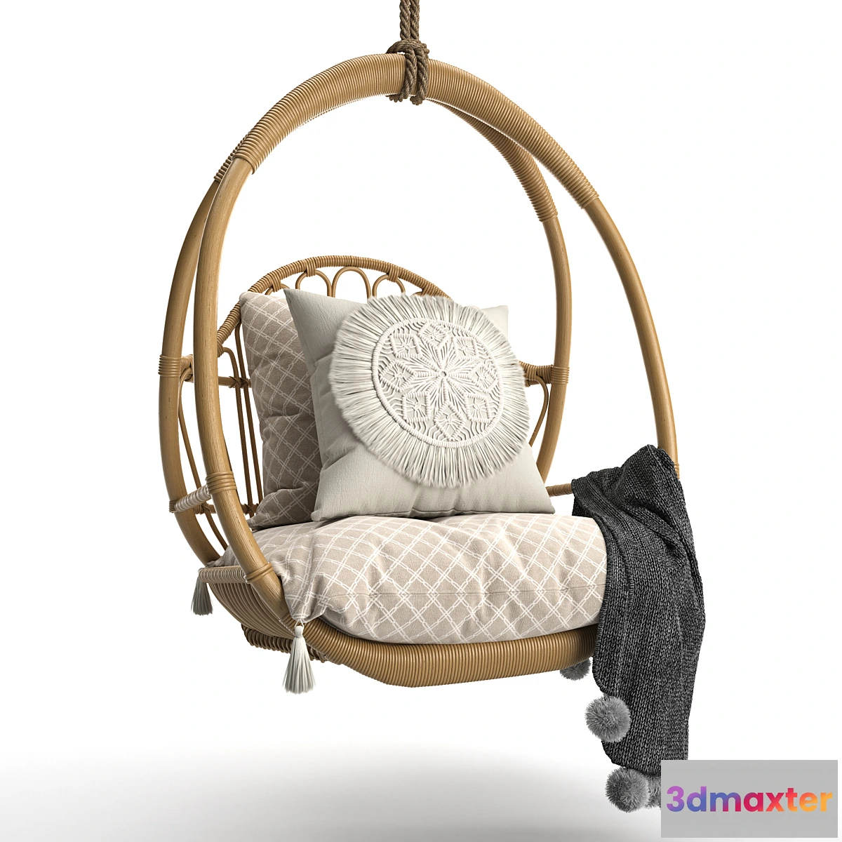 557357 - Woven hanging chair