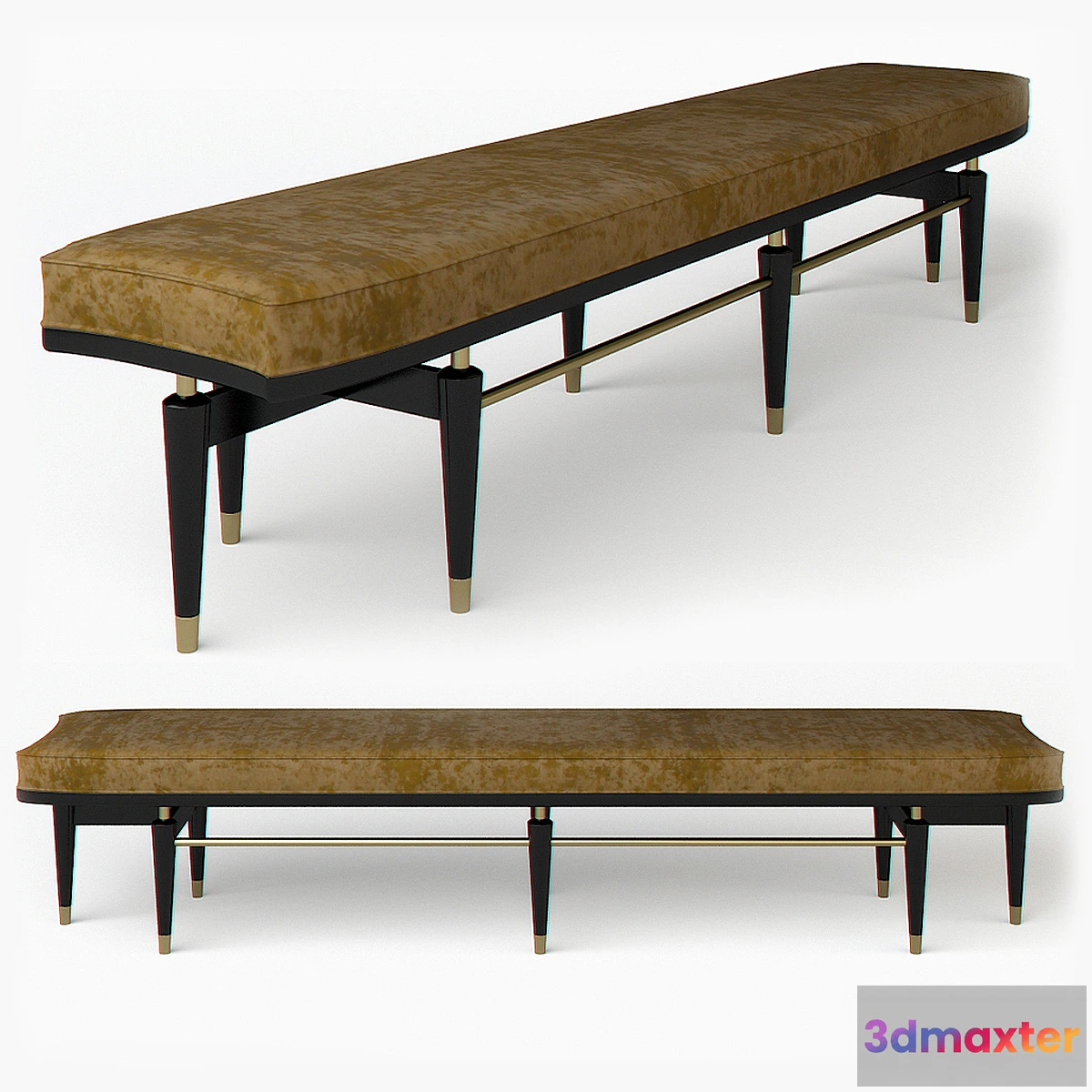 557367 - Contemporary upholstered bench