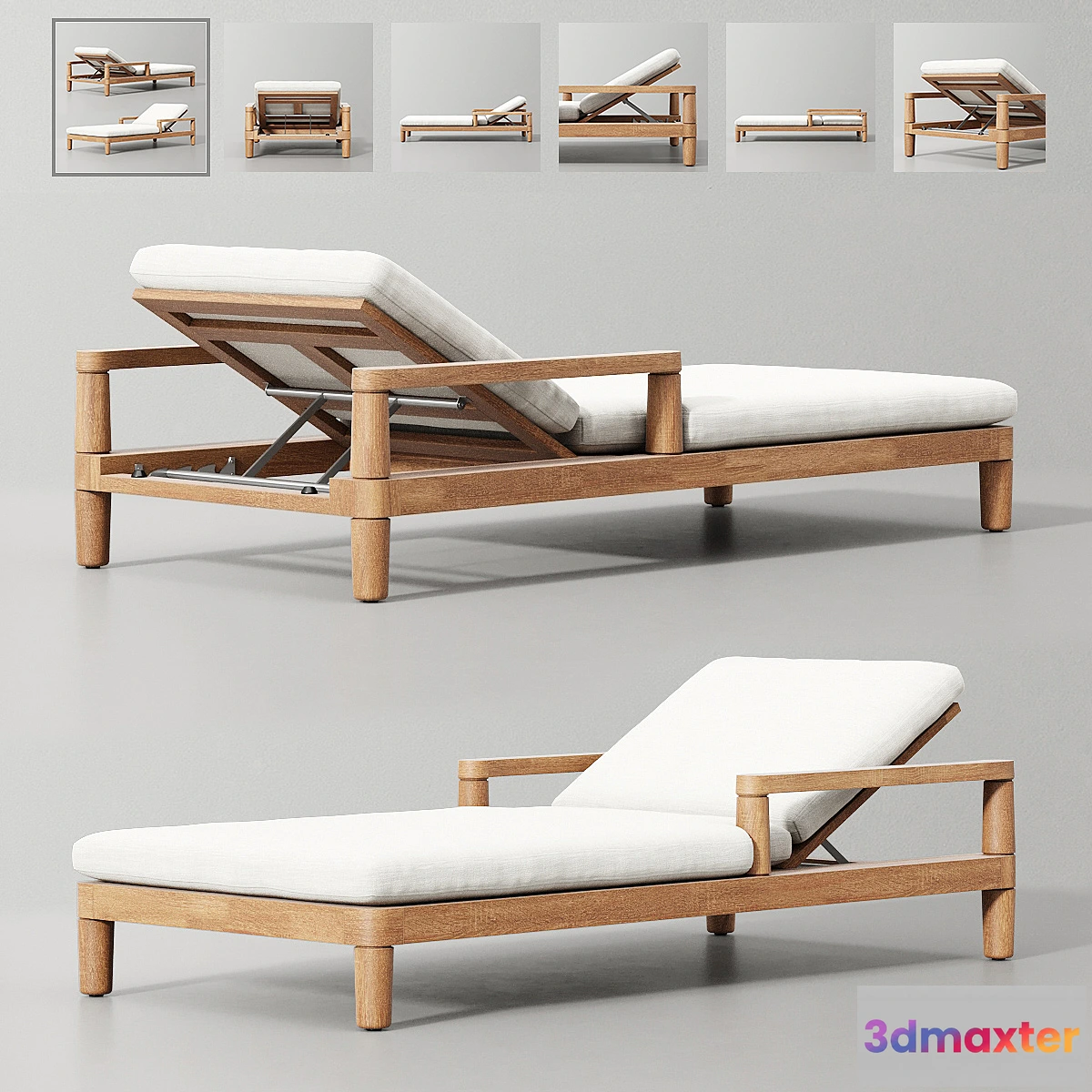 557389 - Miramar Teak Chaise
