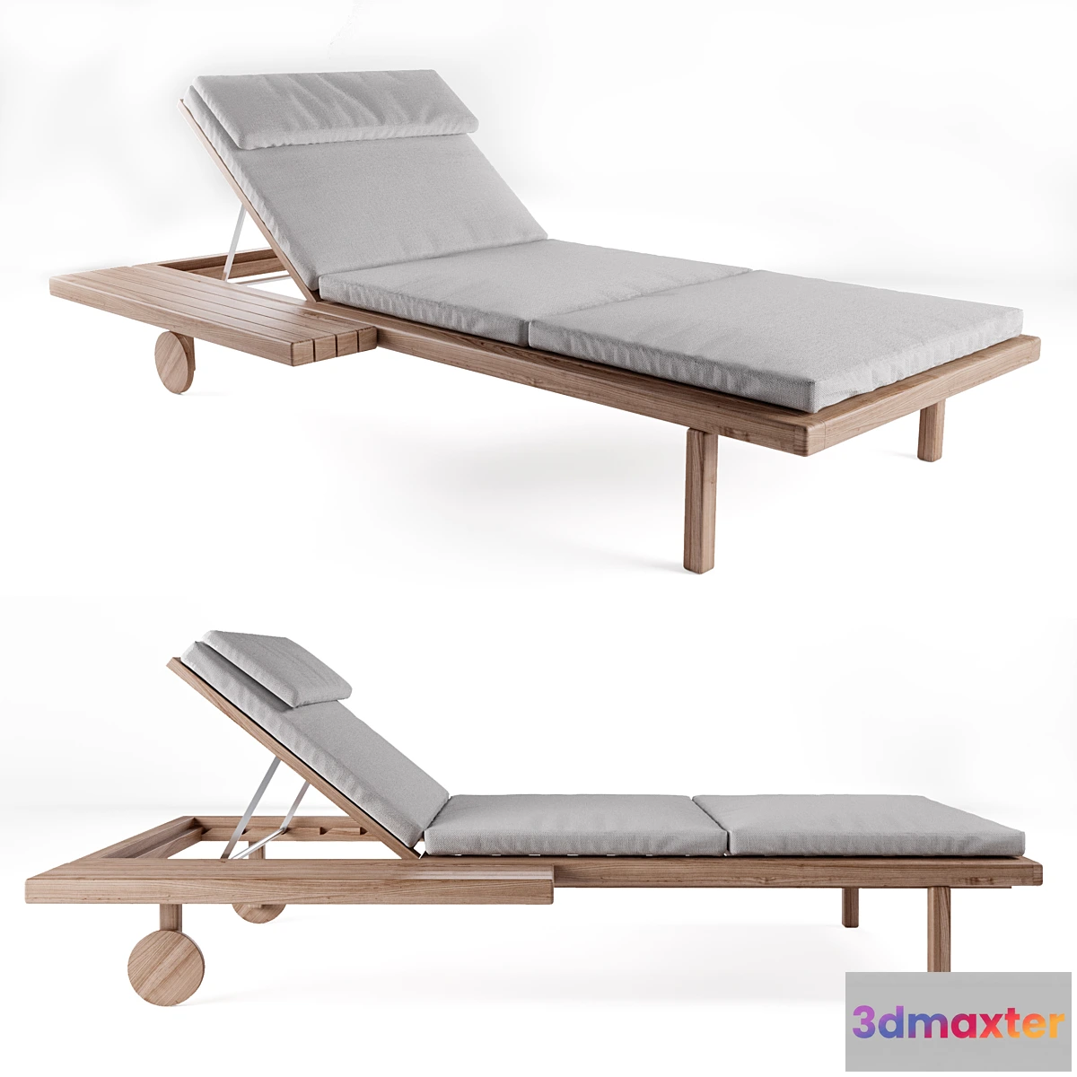 557657 - TRIBU Garden daybed with castors