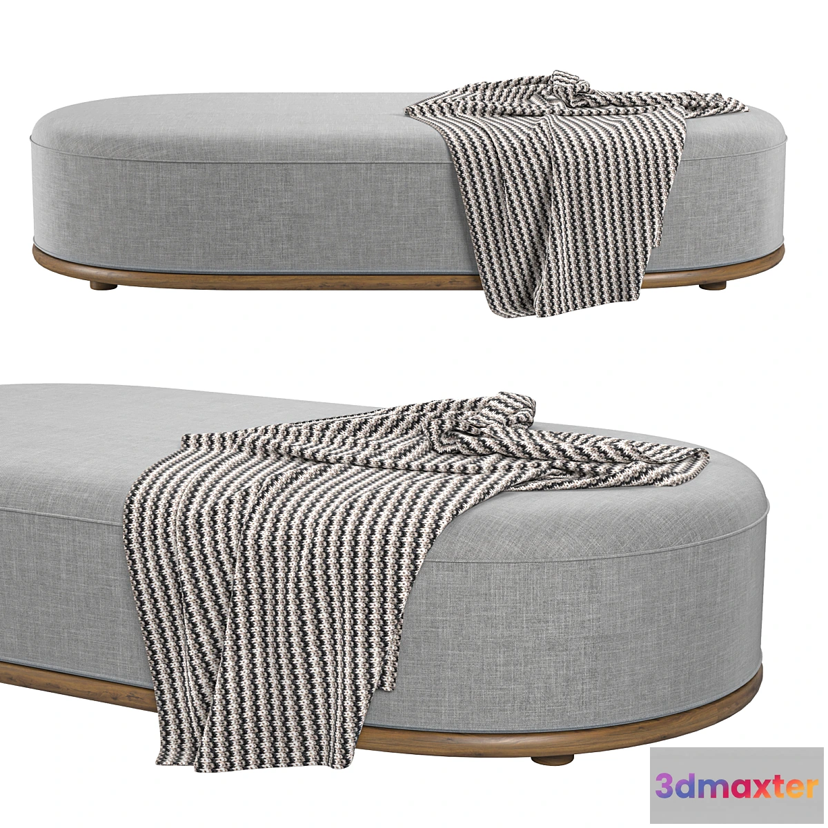 601855 - oval_fabric_pouf_bed