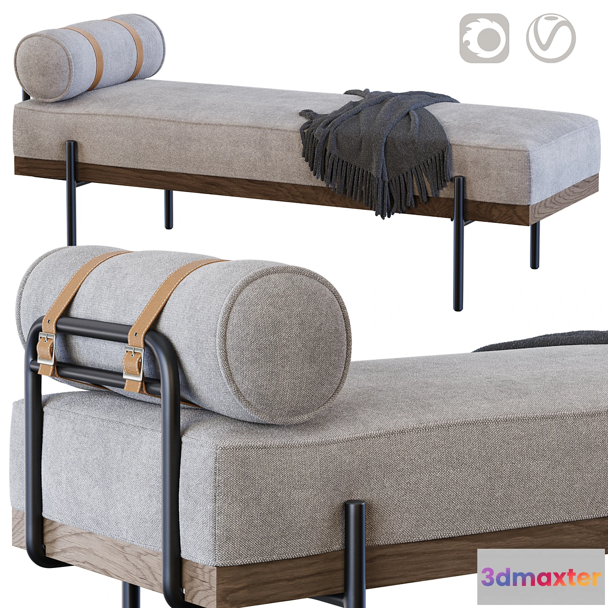 601881 - Giorgio Accent Bench Zion Ash