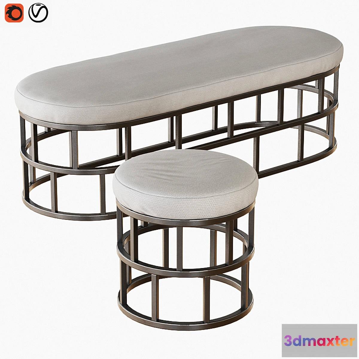 602013 - Bucket and pouf Riviera