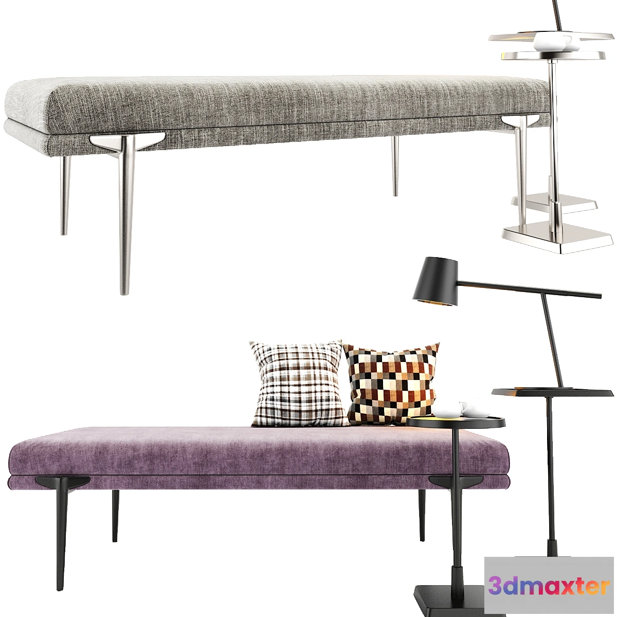 602061 - Andrea Rectangular Bench Kaela Accent Tables