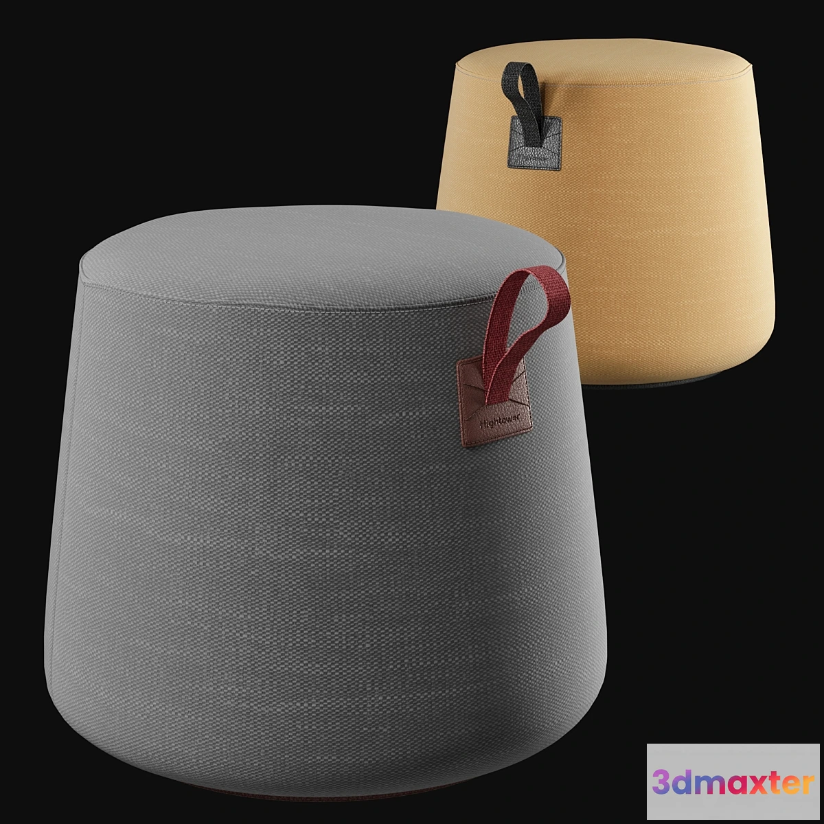 602103 - Hightower Round Pouf Most Modest