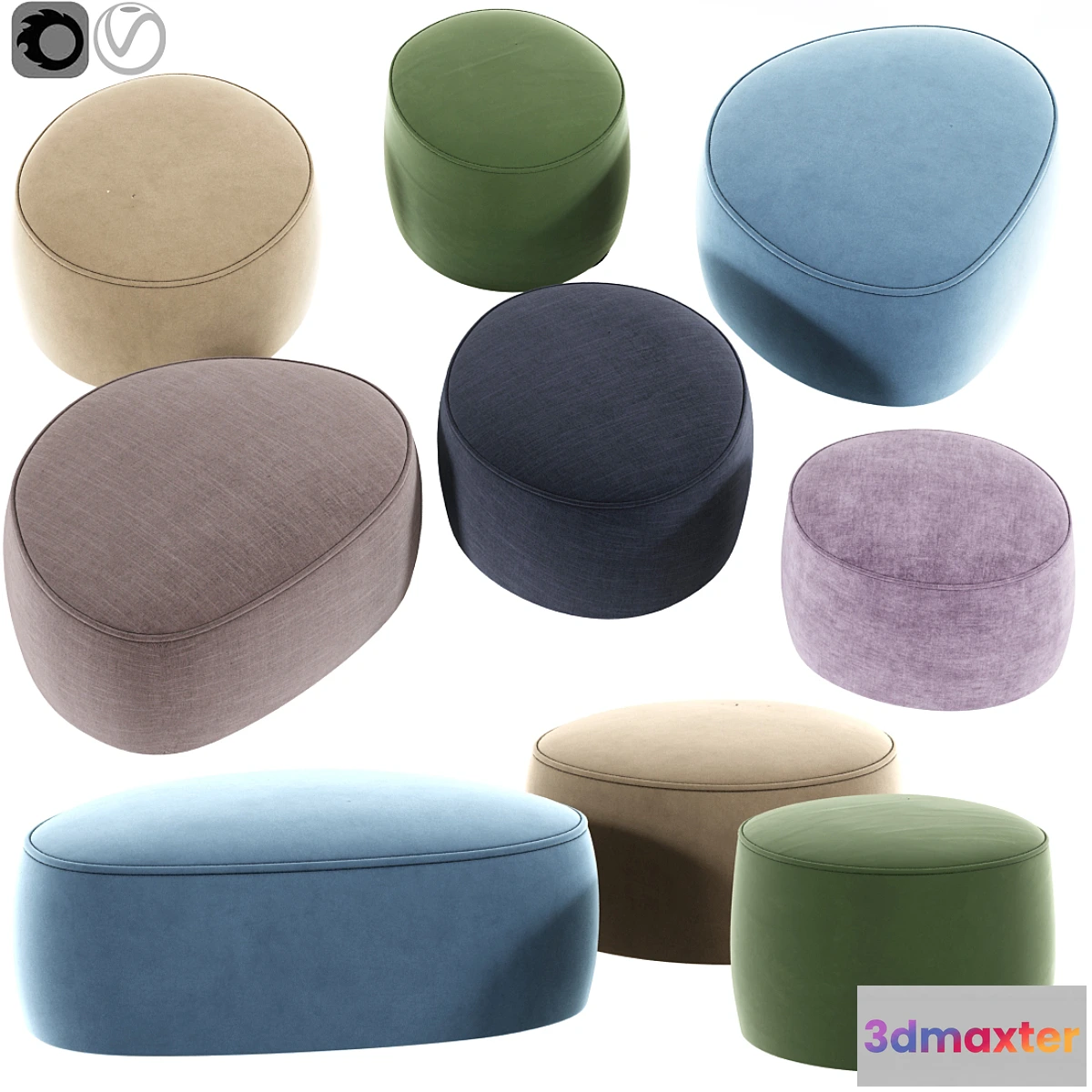 602215 - Rocks Poufs 02